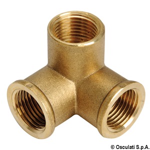 Brass 3-way joint 1/2